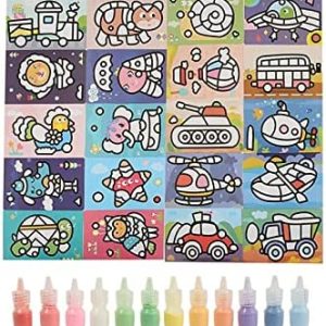 Plastic sand painting