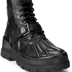 Synthetic leather boots
